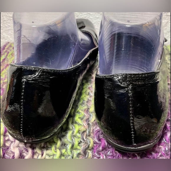 Born Black Bow Embellished Leather Ballet Flats Size 7 - Picture 5 of 11